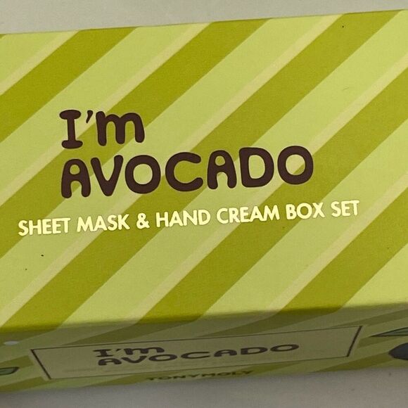 Tomy Moly Green I'm Avocado I'm  Green Tea Sheet Mask & Hand Cream Box Set - Picture 6 of 6